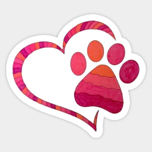 Love dogs Sticker